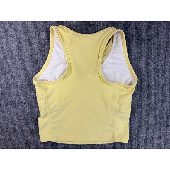 Nike Dri-FIT Crop Tank Top Womens Large Yellow Athletic Sleeveless Shirt NWT - Picture 5 of 8